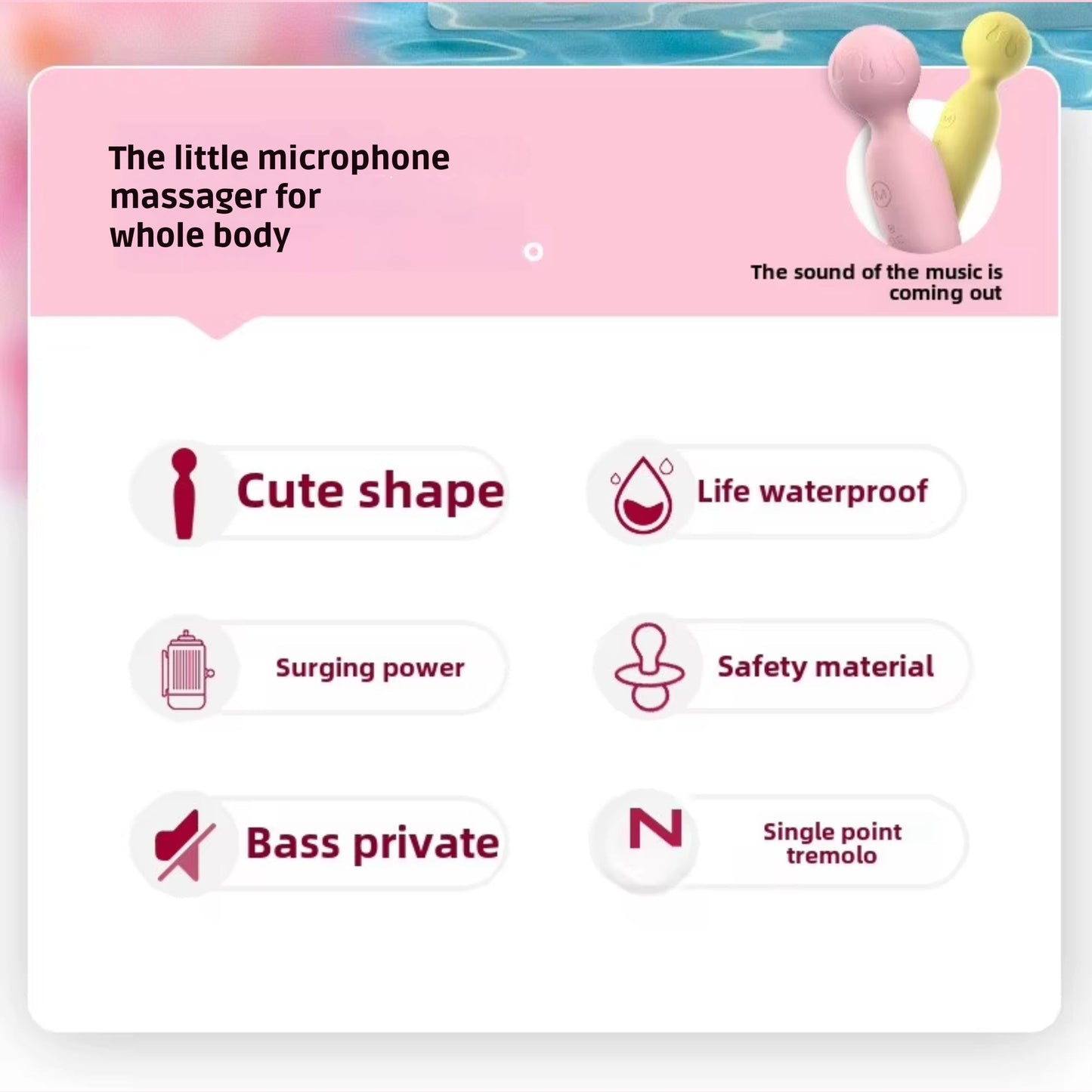 Female Mini AV Stick Multi-Frequency Massager